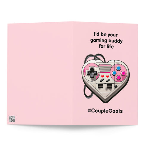Video Gamer Valentine's Day Greeting Card